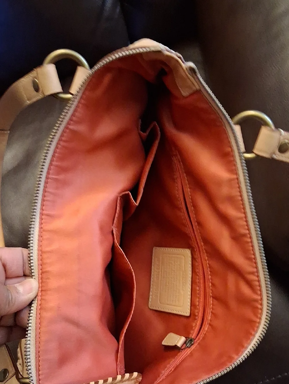 Coach Poppy Whipstitch Natural Leather Hobo Tote October 2011 - Picture 15 of 15